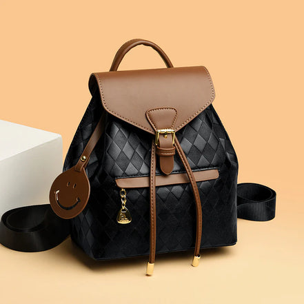 Female Backpack Casual Multifunction Women Leather Backpack Shoulder School Travel Back Pack