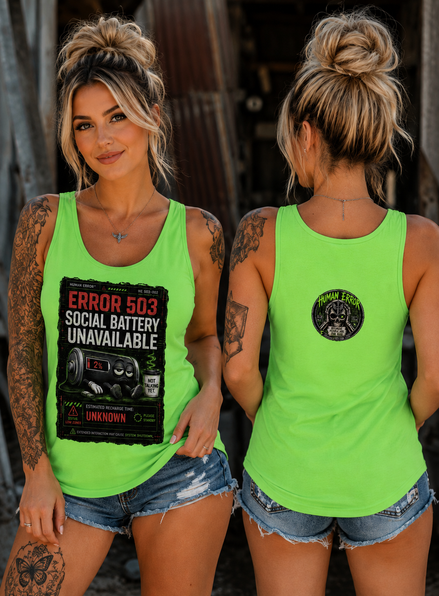 SOCIAL BATTERY WOMENS TANKTOP