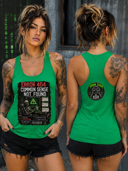 COMMON SENSE NOT FOUND WOMENS RACERBACK