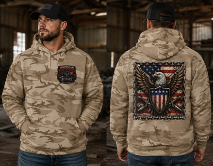 WINGS OF FREEDOM CAMO HOODIE