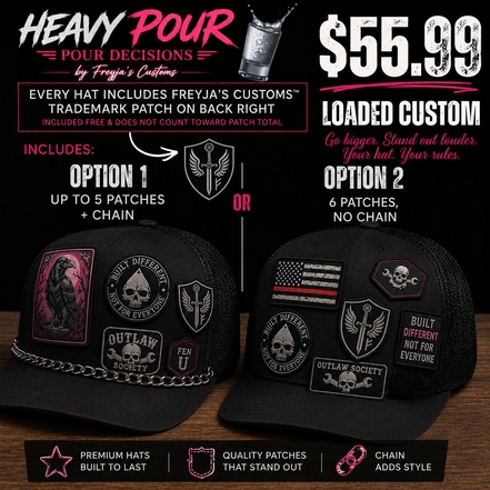 HEAVY POUR — Custom Hat Experience