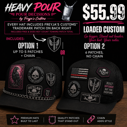 HEAVY POUR — Custom Hat Experience