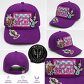 Not Today Satan Custom Embroidered Hat – Bold Viking Graphic Purple Cap