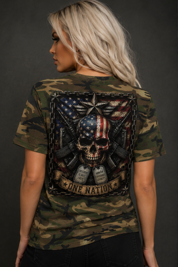 ONE NATION CAMO T-SHIRT