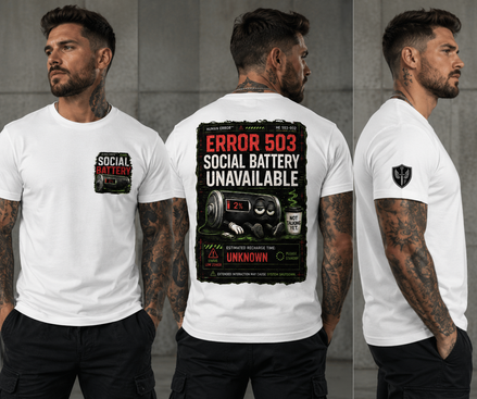 SOCIAL BATTERY T-SHIRT
