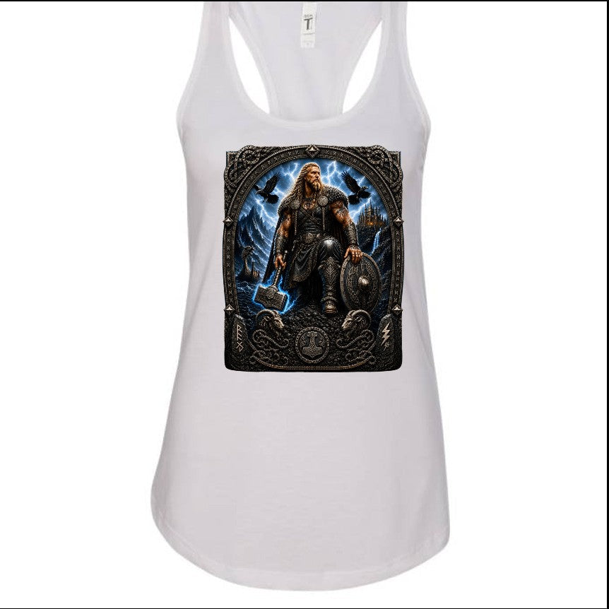 Thor Norse God of Thunder Tank Top – Viking Graphic Muscle Shirt