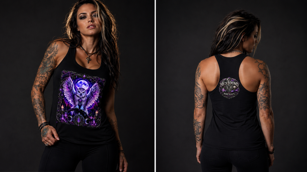 Moonwatcher Norse Tank Top – Viking Celestial Graphic Muscle Shirt