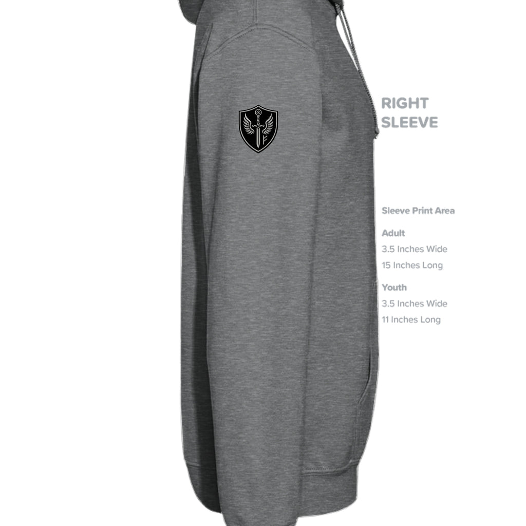 Fan Charcoal Heather - G185 - SLEEVE_RIGHT