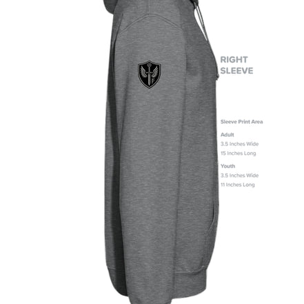 Fan Charcoal Heather - G185 - SLEEVE_RIGHT