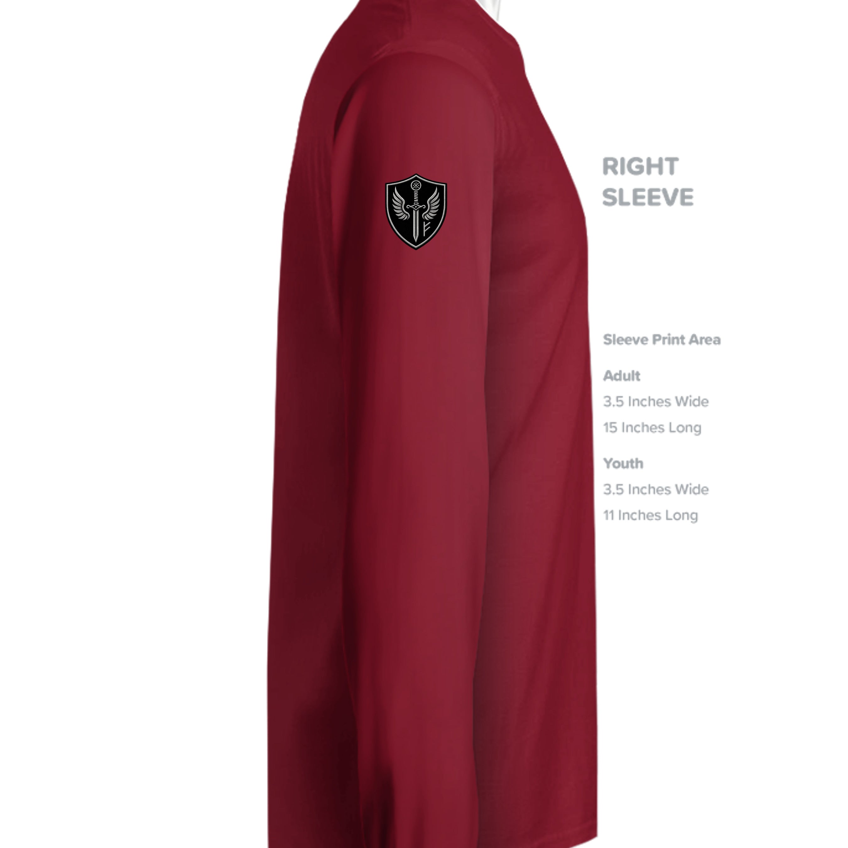 Deep Red - ST350LS - SLEEVE_RIGHT
