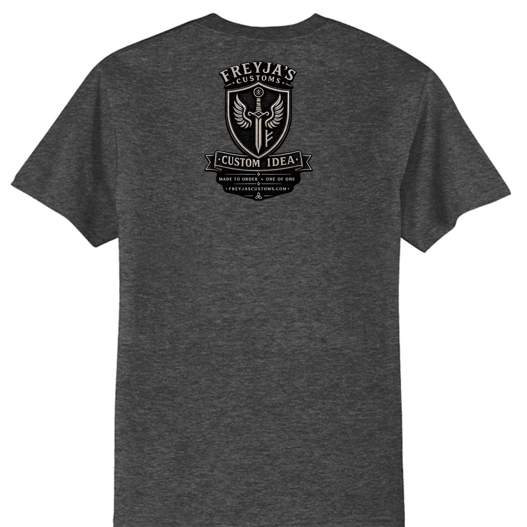 Dark Heather Grey - PC55T - BACK
