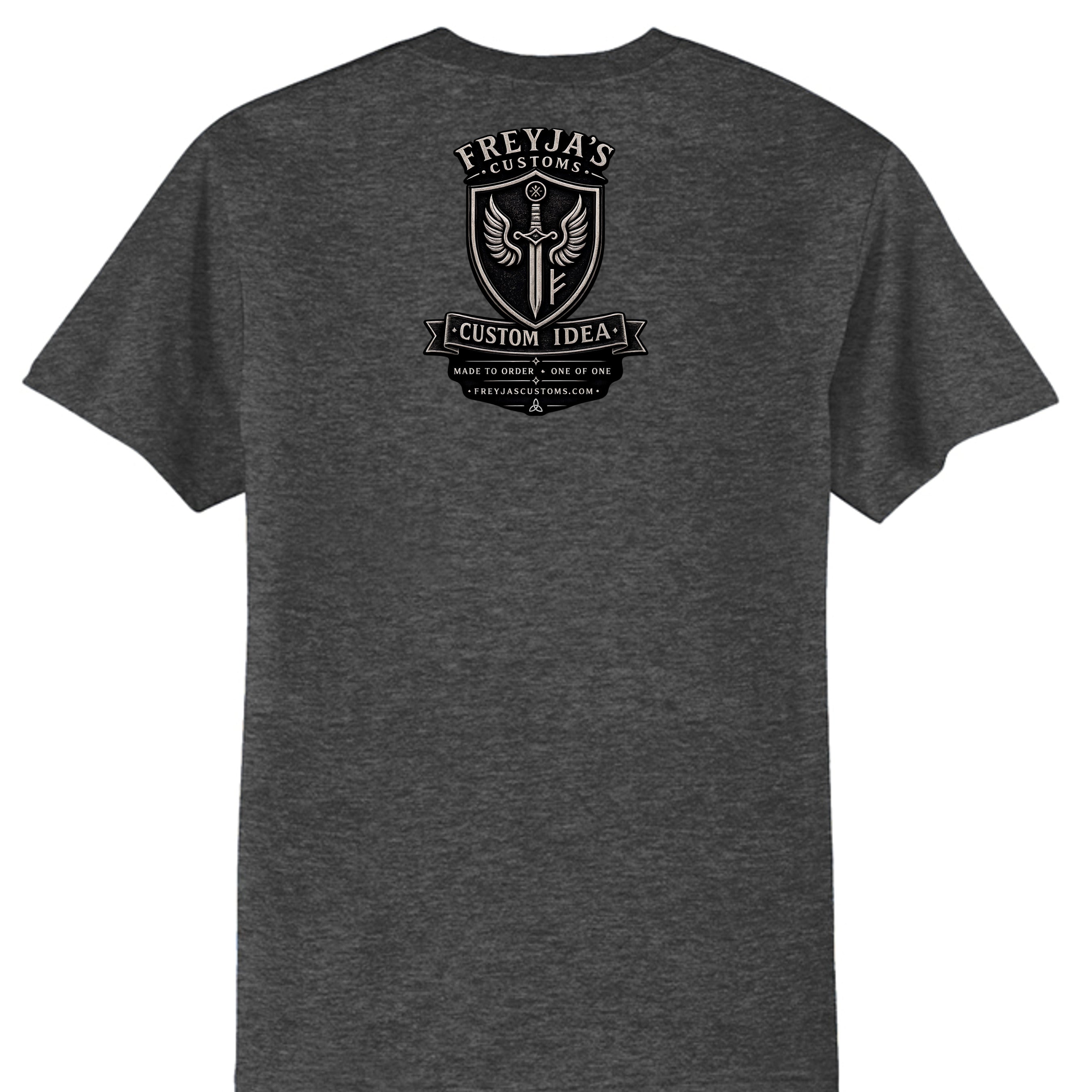 Dark Heather Grey - PC55T - BACK