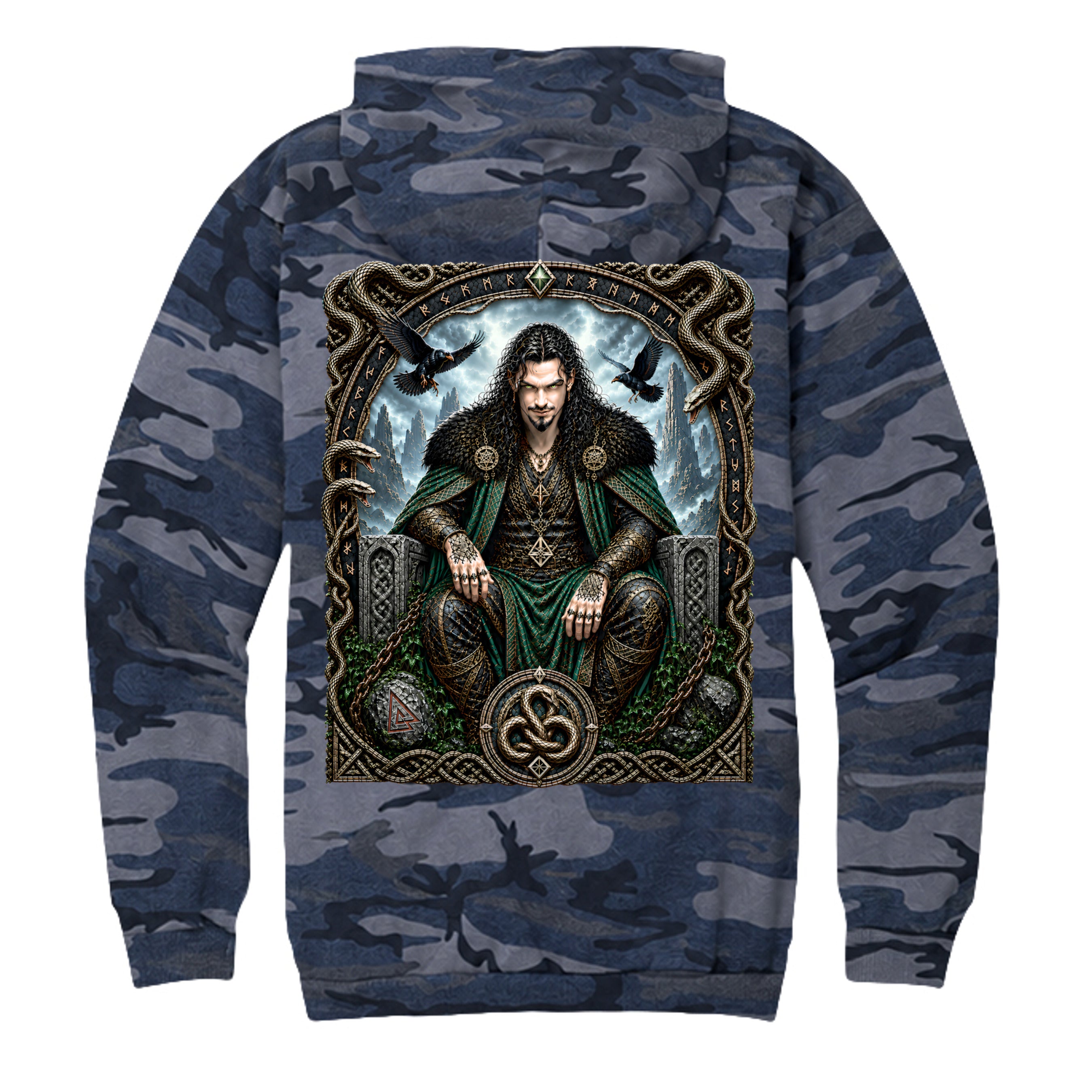 Heather Navy Camo - PC78HC - BACK