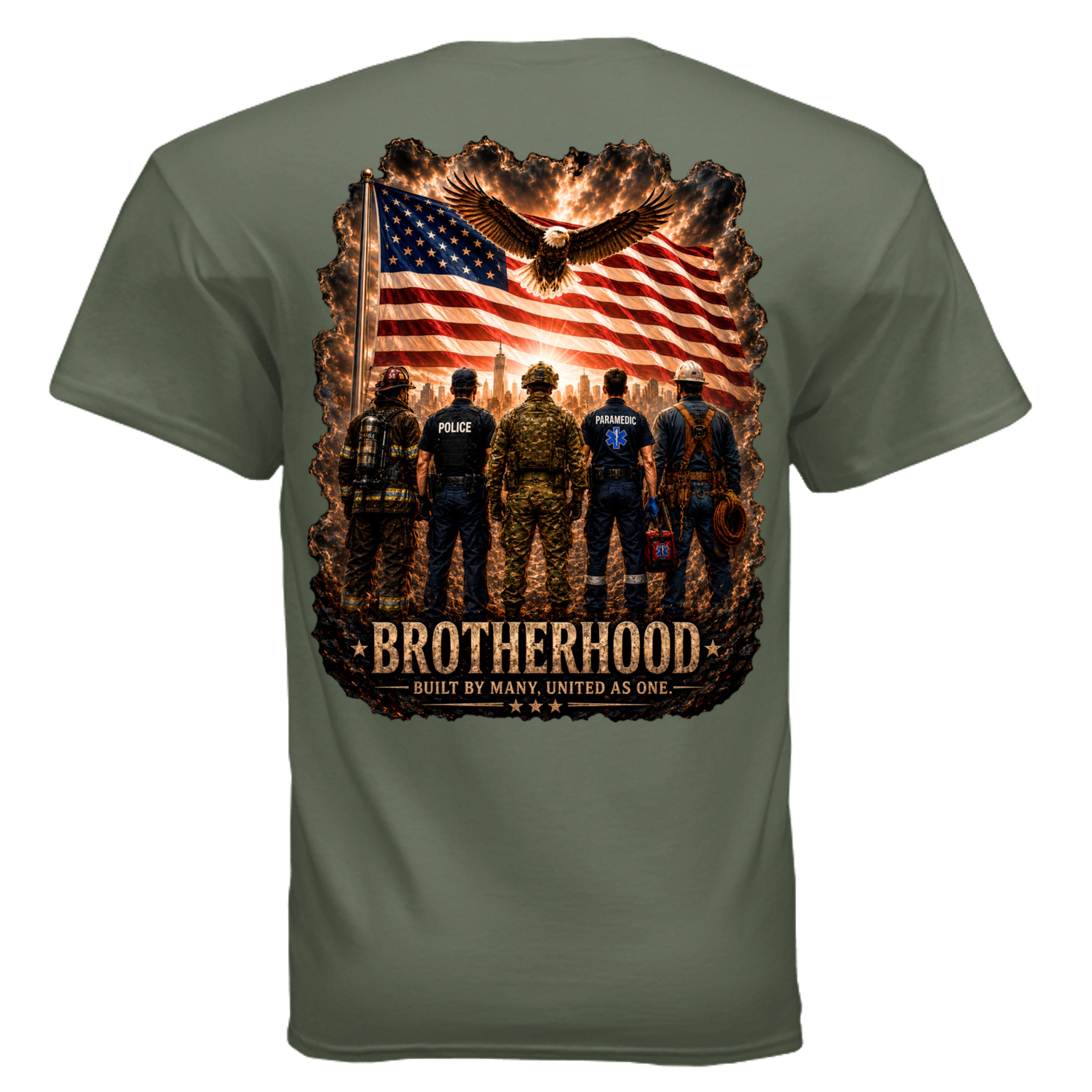 MILITARY GREEN - G200 - BACK