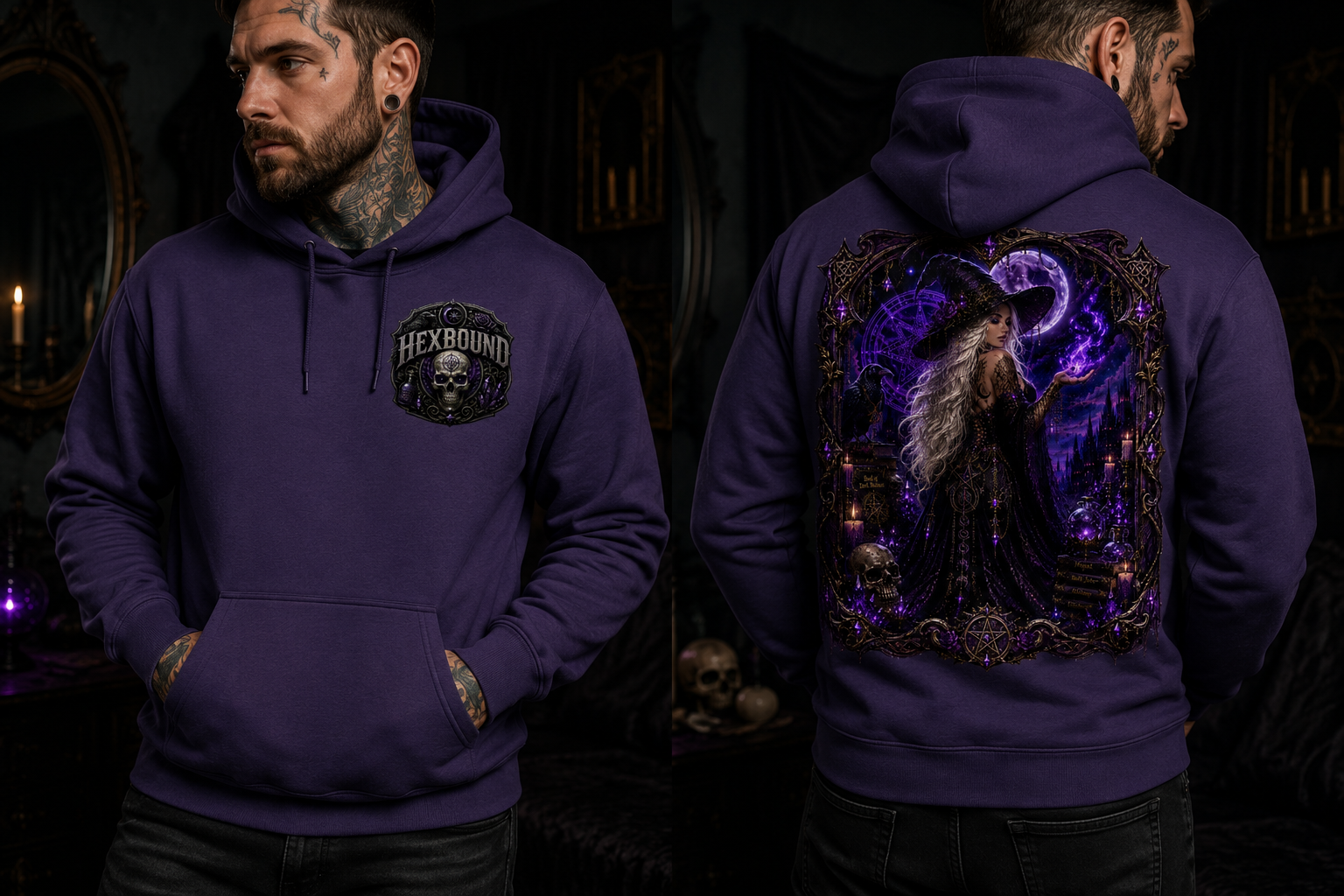 Midnight Enchantress Pull Over Hoodie