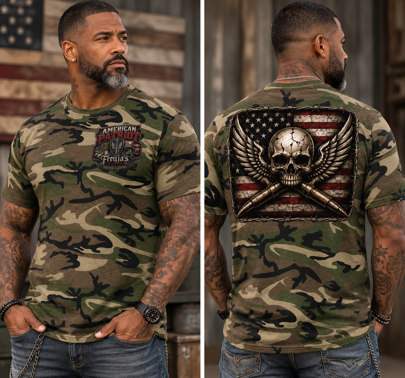 Unbroken Camo Graphic T-Shirt – Viking Warrior Apparel